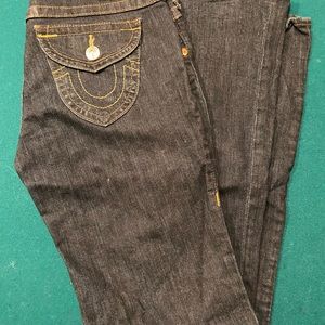 Women’s True Religion hi rise boot cut jeans. Size 28
